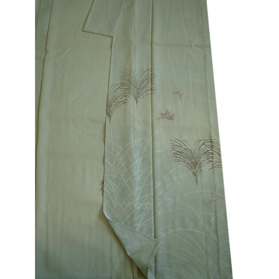 ☆美品 夏物 駒絽 3本絽 附下げ・訪問着 (正絹） 仕立上り 152cm