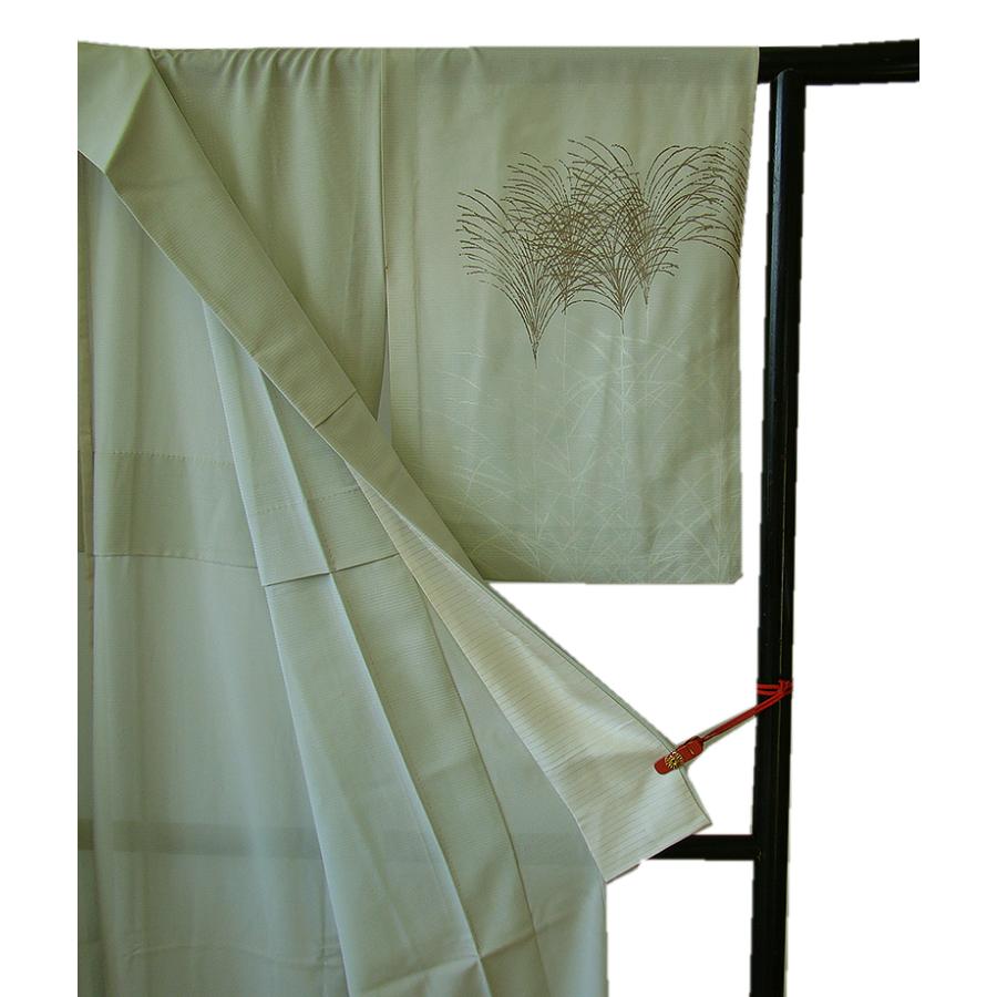 ☆美品 夏物 駒絽 3本絽 附下げ・訪問着 (正絹） 仕立上り 152cm