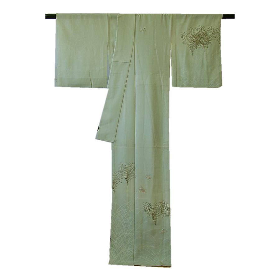 ☆美品 夏物 駒絽 3本絽 附下げ・訪問着 (正絹） 仕立上り 152cm