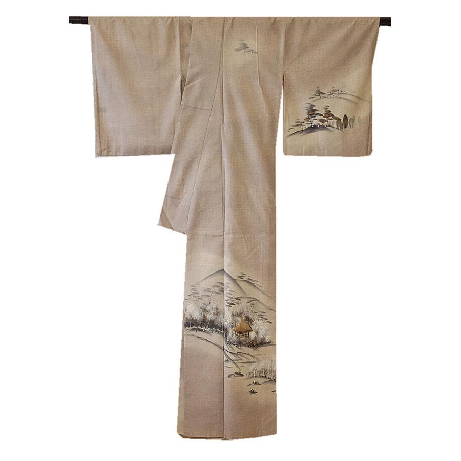 紬着物（絣文）裄67　胴抜き仕立　正絹美品 紬着物（絣文）裄67 胴抜き仕立 正絹美品 楽天市場】【中古】 仕立て