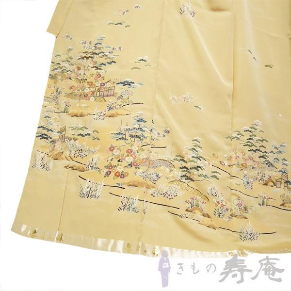 着物 訪問着 京友禅 特選創作友禅訪問着   御所解模様 新品 ベージュ色 未仕立 日本製の画像