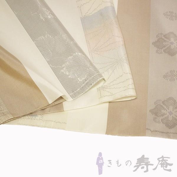 着物 白大島 本場別誂え大島紬 反物 オリジナル手絣白大島 新品 未仕立の画像