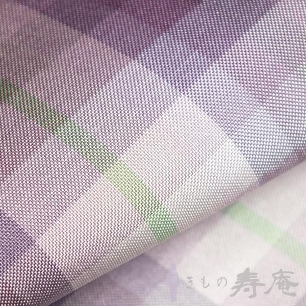 kimono 紬着物 本場縞大島着尺 反物 鹿児島 川野織物 パープル kimono 紬着物 本場縞大島着尺 反物 鹿児島 川野織物 パープル