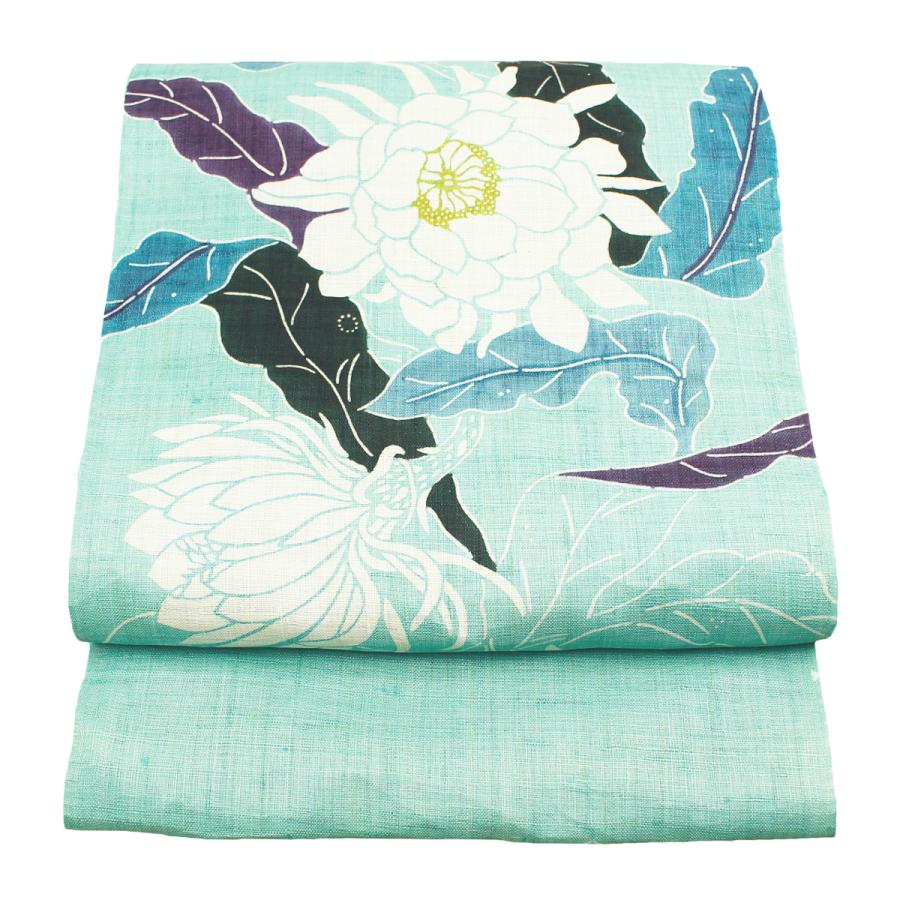 栗山工房和染紅型 九寸名古屋帯 お値下げ中新品未使用 仕立て込み 帯