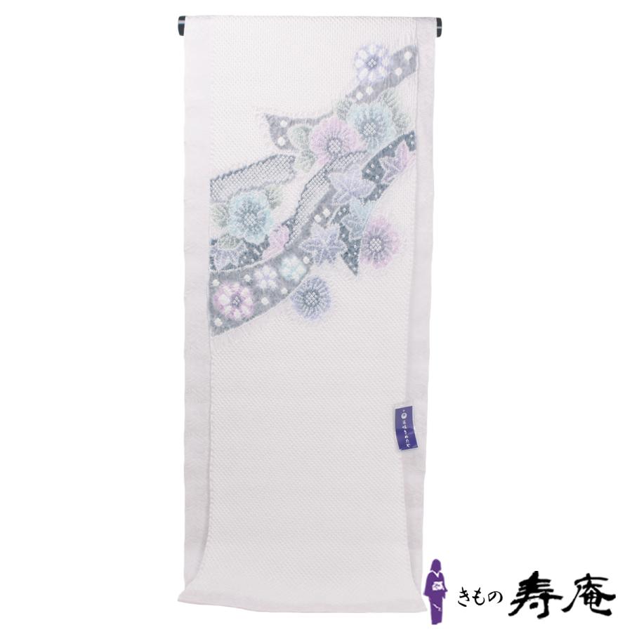 帯 九寸名古屋帯 藤娘きぬたや 染め帯 総絞り帯 花模様 のし柄 帯 九寸名古屋帯 藤娘きぬたや 染め帯 総絞り帯 花模様 のし柄