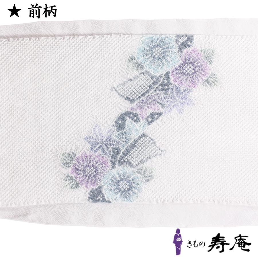 帯 九寸名古屋帯 藤娘きぬたや 染め帯 総絞り帯 花模様 のし柄 帯 九寸名古屋帯 藤娘きぬたや 染め帯 総絞り帯 花模様 のし柄
