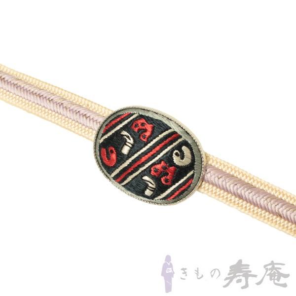 帯留め 正絹刺繍 鎌輪奴 濃紺 歌舞伎好み 新品 : 帯きもの寿庵 京都発