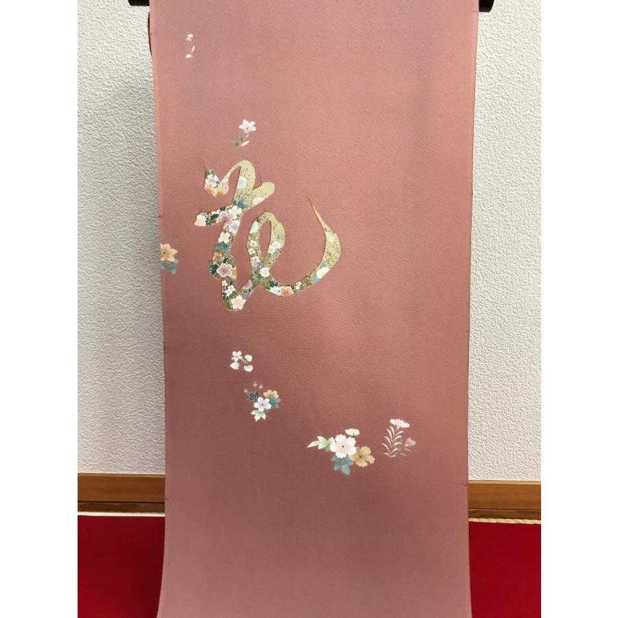 付け下げ つけさげ 花 文字柄 金駒刺繍 ピンクぼかし 浜ちりめん 反物仕立て付き 1 1142 Www Definitiveclm Com