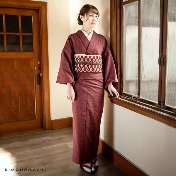 KIMONOMACHI 洗える着物 セット 2点セット 木綿着物 京袋帯 全5柄