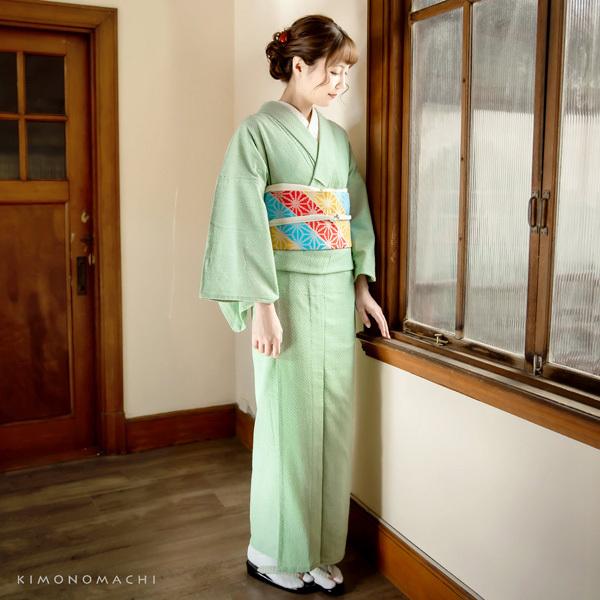 KIMONOMACHI 洗える着物 セット 2点セット 木綿着物 京袋帯 全5柄