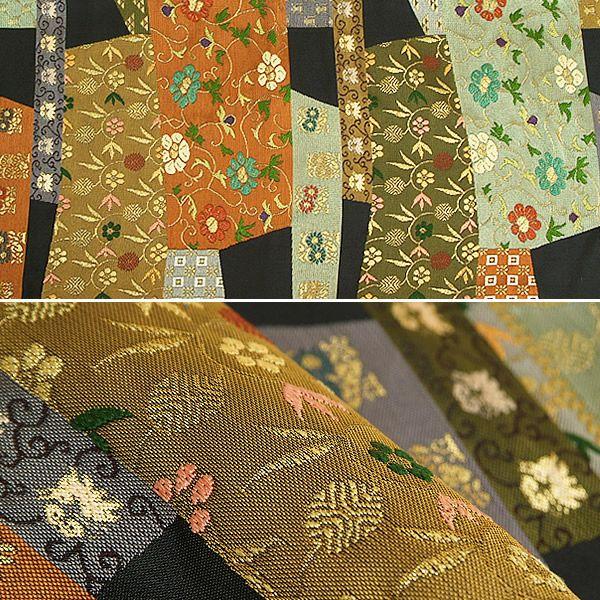 Prices down2）西陣織袋帯「錦集笹蔦唐花」河崎工房（有） （六通柄