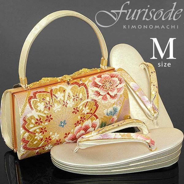 メール便送料無料 振袖 草履 バッグ 厚底 成人式 ゴールド ピンク 桜 草履mサイズ 三枚芯 23 5cm前後 草履バッグセット 卒業式 結婚式 痛くない メール便不可 Ss2103zbg50 最安値に挑戦 Www Skylanceronline Com