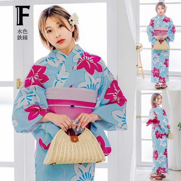 浴衣 レディース ３点セット 浴衣 下駄 帯 レトロ 楽天市場】【期間限定クーポン配布中】浴衣 3点セット(浴衣＋帯＋下駄