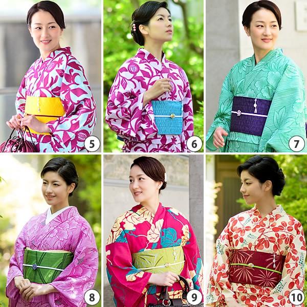 KIMONOMACHI （Prices down）浴衣 レディース 単品 ポリエステル浴衣