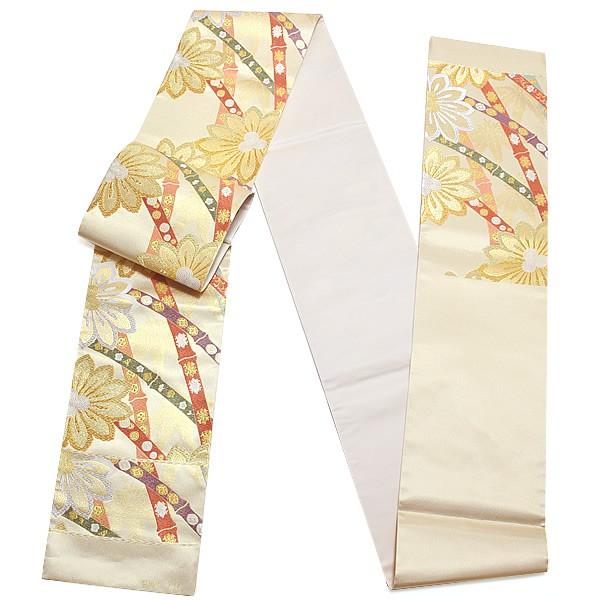 Prices down3)西陣織 袋帯「ゴールド 竹に花」振袖帯 未仕立て Prices down3)西陣織 袋帯「ゴールド 竹に花」振袖帯 未仕立て