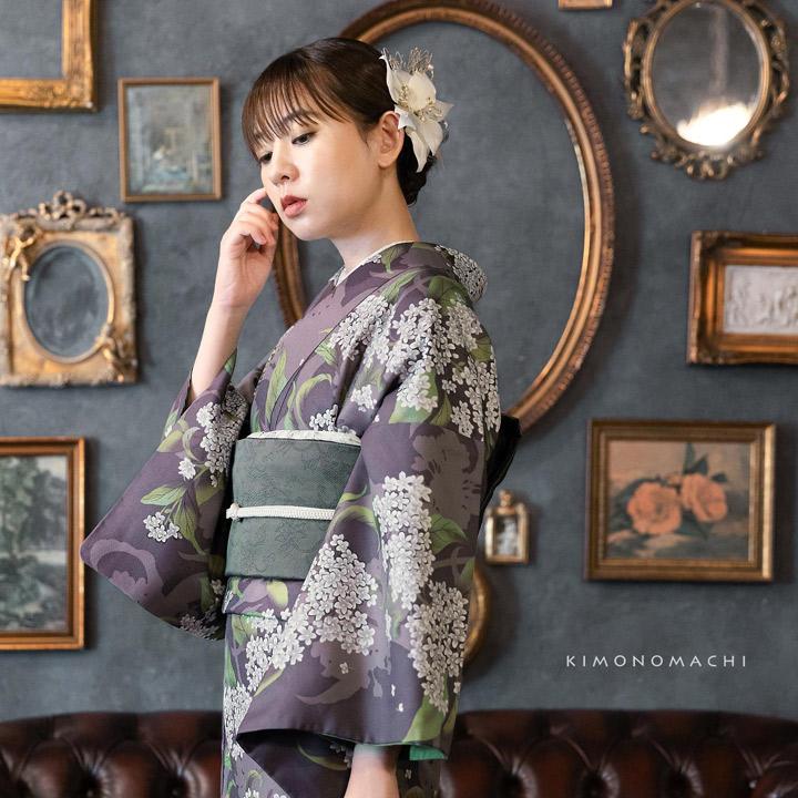 はじめてのきもの kimonomachiオリジナル洗える着物19点フルセット 初心者さんにも安心、着付け小物セットがついたキモノセット 2025-2026新作 (メール便不可)の画像