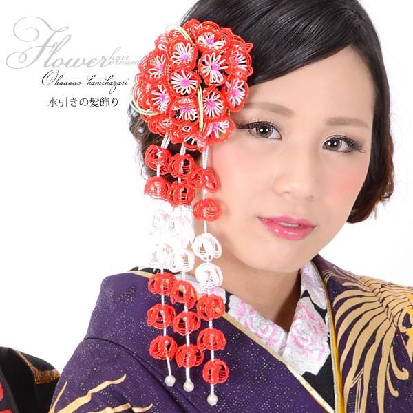全品送料無料 成人式 髪飾り 振袖 赤色 オーロララメ 水引きのお花飾り 水引き髪飾り お花髪飾り 成人式の袴にも コーム髪飾り Ha 2ss2103wkk 送料無料 Theculturewire Com