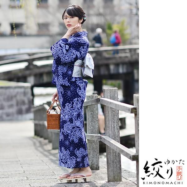 ghbass larson ラーソン26cm uk7 us8 it41 裏貼り有松絞りゆかた紺