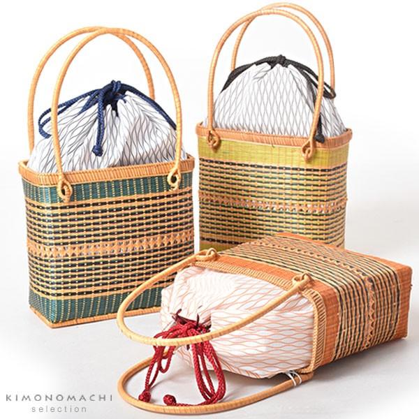 竹籠 バッグ単品 緑 オレンジ 黄緑 編み籠バッグ 浴衣バッグ 浴衣巾着ss2103wkm10 京都きもの町 通販 Yahoo ショッピング