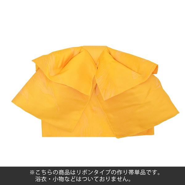 KIMONOMACHI 浴衣 帯 リボンタイプ 結び帯単品「金魚 黄」京都きもの町