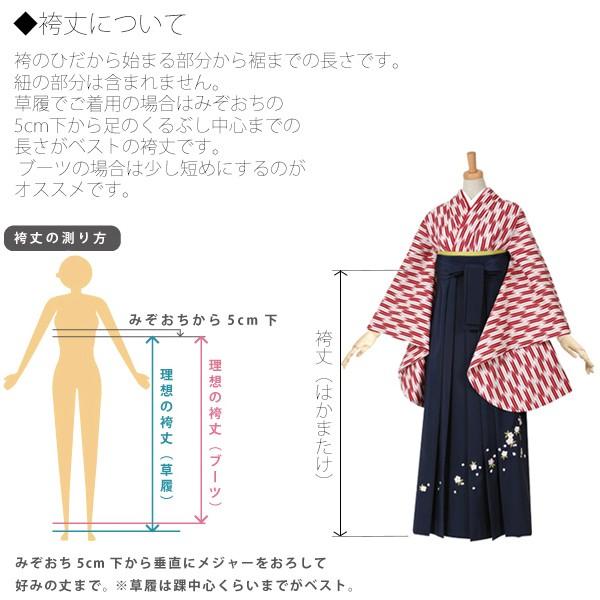 卒業式 袴 大学生 小学生 刺繍 グラデーション 単品「 エンジ ぼかし　桜の刺繍」刺繍袴 3S 2S S M L 2L 修了式 袴｜kimonomachi｜12