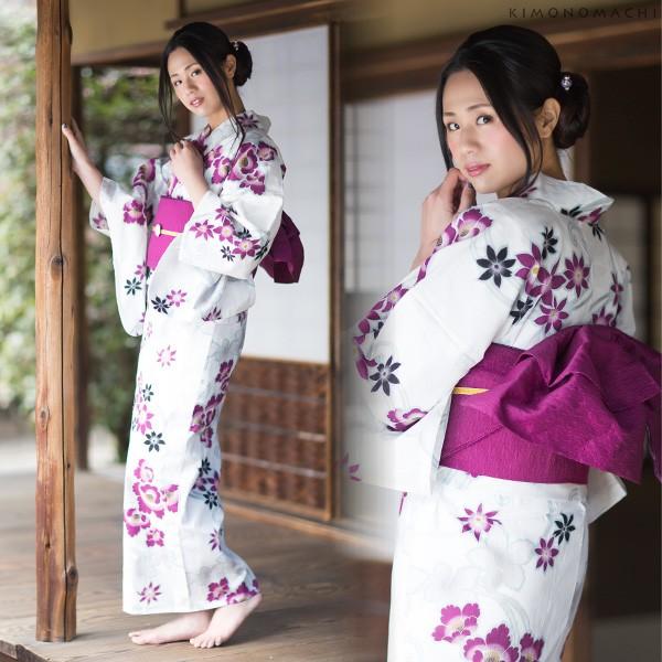 PATTi PATTi（パティパティ） 浴衣 レディース セット 「白色 蔦と花