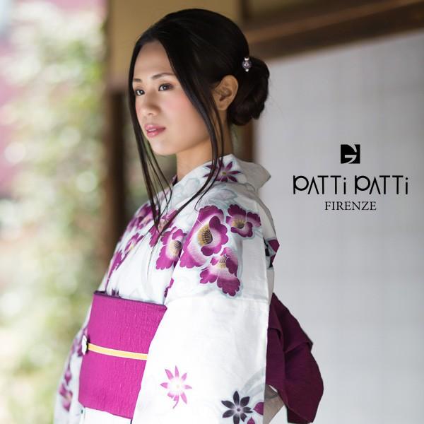 浴衣 洗える着物 身丈167 PATTI PATTI 藤 着物 072ty 京都きもの町