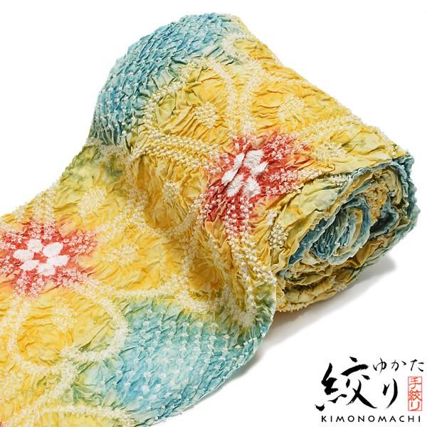 浴衣 反物 絞り浴衣反物「ミクロネシア」 絞り浴衣 綿浴衣 未仕立て （メール便不可）ss2206ykl10 | ブランド登録なし
