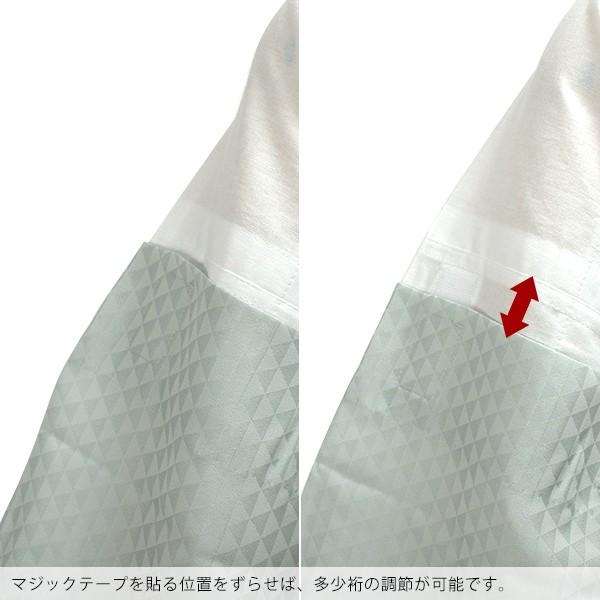 長襦袢 洗える レディース「き楽っく ウロコ ブルーグレー」 襦袢 ファスナー式 替え袖付き 替え衿付き うそつき襦袢 半衿 きらっく 衿秀 （メール便不可）＜H＞ | ブランド登録なし | 06