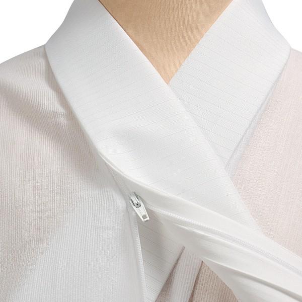 長襦袢 夏用 洗える 半襟 夏 白 き楽っく ファスナー式 替え衿付き 涼 夏用のうそつき襦袢 半衿 きらっく 小紋 フォーマル ※変え袖別売※（メール便不可）＜H＞ | ブランド登録なし | 04