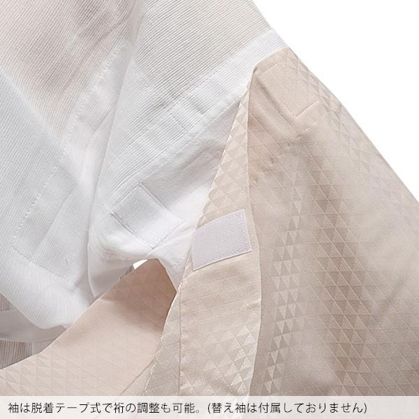 長襦袢 夏用 洗える 半襟 夏 白 き楽っく ファスナー式 替え衿付き 涼 夏用のうそつき襦袢 半衿 きらっく 小紋 フォーマル ※変え袖別売※（メール便不可）＜H＞ | ブランド登録なし | 05