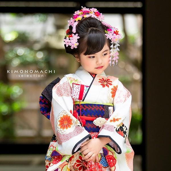 七五三 髪飾り 7歳 勝山かんざし ちんころ付き4点セット ピンク オーガンジー つまみの丸いお花 921 メール便不可 京都きもの町 通販 Yahoo ショッピング