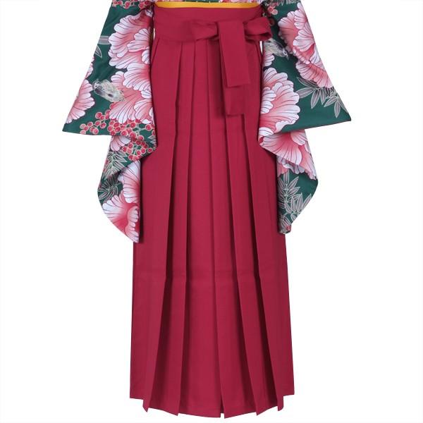 【美品】卒業式　袴　Sサイズ Prices down2）卒業式 袴 大学生 小学生 単品「臙脂 無地 」 3S S M L