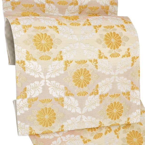 Prices down2）帯 礼装 袋帯 フォーマル「藤色×ピンク横段 変わり七宝 