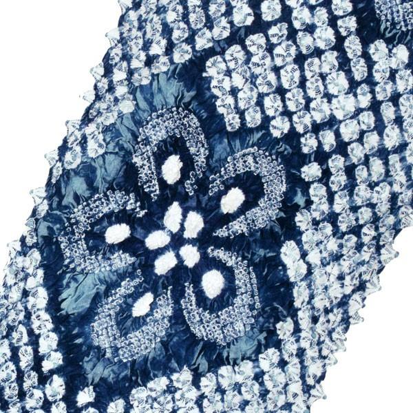 浴衣 反物 絞り浴衣反物 「逸品ループ花」 有松絞り レディース浴衣 絞り浴衣 綿浴衣 未仕立て(メール便不可) | ブランド登録なし | 01