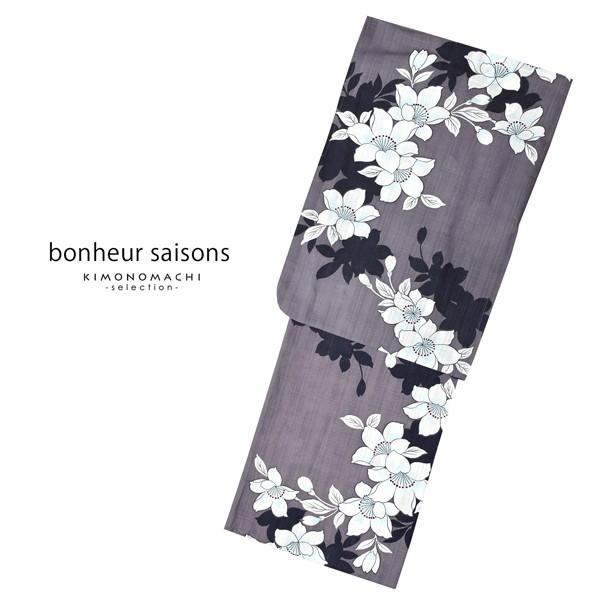 レディース 単品 「bonheur saisons　チャコールグレー　花桜　FOJM-146」Fサイズ ＜H＞｜kimonomachi