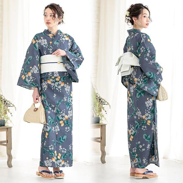KIMONOMACHI 浴衣 レディース 大きいサイズ 単品 3L 4L「檸檬 KIMONOMACHI 浴衣 レディース 大きいサイズ 単品 3L 4L「檸檬
