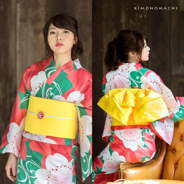 M3330★ 着物淡雪 ★ 大人兵児帯 ★ Aqua 大人の兵児帯　ミッドナイト KIMONOMACHI 浴衣 帯 兵児帯「イエロー レッド パープル