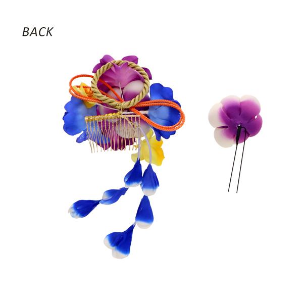 Prices down3）(訳アリ)(アウトレット品)コーム 髪飾り「フラワー