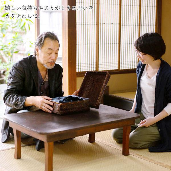 KIMONOMACHI 甚平 メンズ セット 竹籠 おしゃれ 下駄 + 竹籠 全6柄