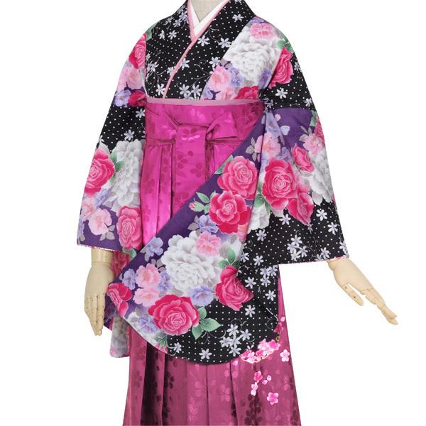 お値打ち金襴袴（うまのり型・黒・武田菱） 行灯袴 馬乗り袴