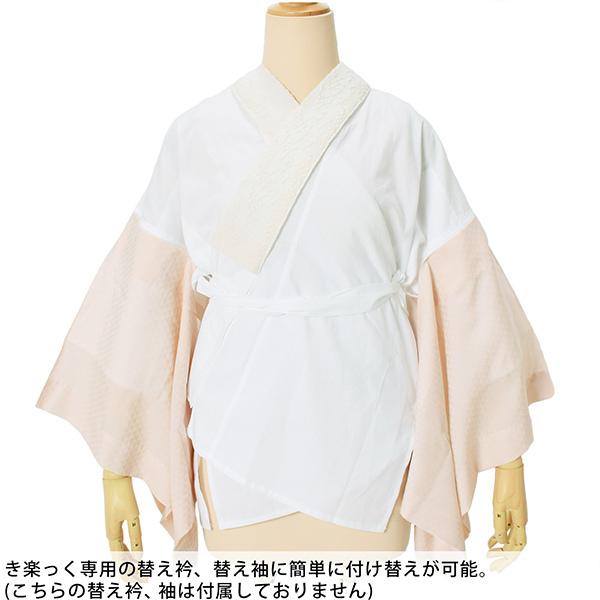 半襦袢 白 洗える半襦袢 ファスナー式 替え衿付き 襦袢 S/M/L き楽っく きらっく うそつき襦袢 ※替え袖は別売です※ カジュアル 礼装に（メール便不可)＜H＞ | ブランド登録なし | 11