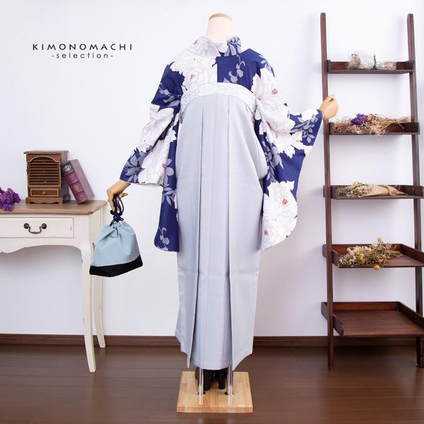 振袖　洗える着物　紺青　洗える着物　ポリエステル　u157 楽天市場】【 袷 仕立済み 】 4サイズから選べる！洗える色無地