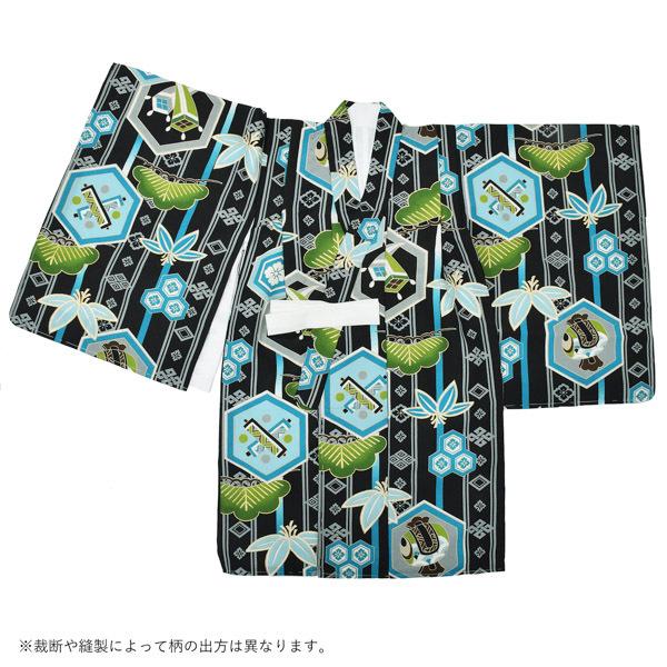 七五三５歳　袴セット　子供用男の子 レンタル】七五三 5歳 着物 男の子 かぷり 袴セット 子供 kids