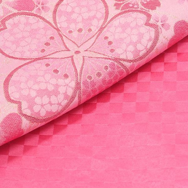 中古品)振袖 帯 振袖用袋帯 「ピンク 桜」 仕立て上がり 礼装用 成人式