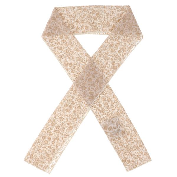 半衿 フロッキー 小花柄 「黒×黒・生成り×ベージュ・赤×ベージュ」 洒落半衿 半襟 洒落小物 成人式の振袖、卒業式の袴に 日本製 (メール便対応可) | ブランド登録なし | 06