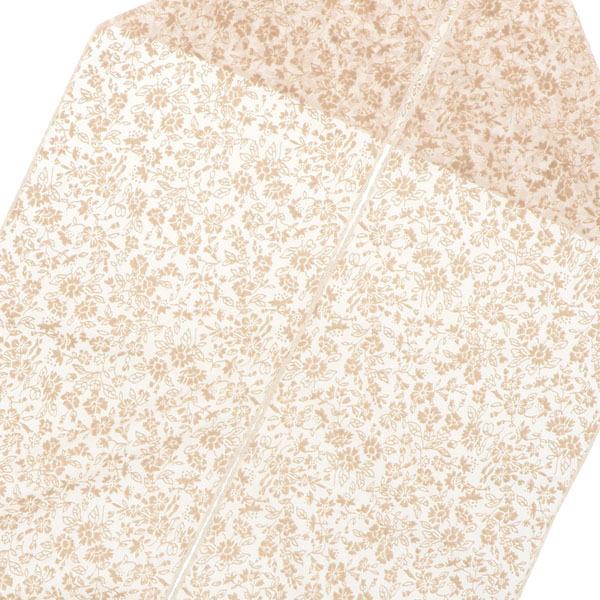 半衿 フロッキー 小花柄 「黒×黒・生成り×ベージュ・赤×ベージュ」 洒落半衿 半襟 洒落小物 成人式の振袖、卒業式の袴に 日本製 (メール便対応可) | ブランド登録なし | 07