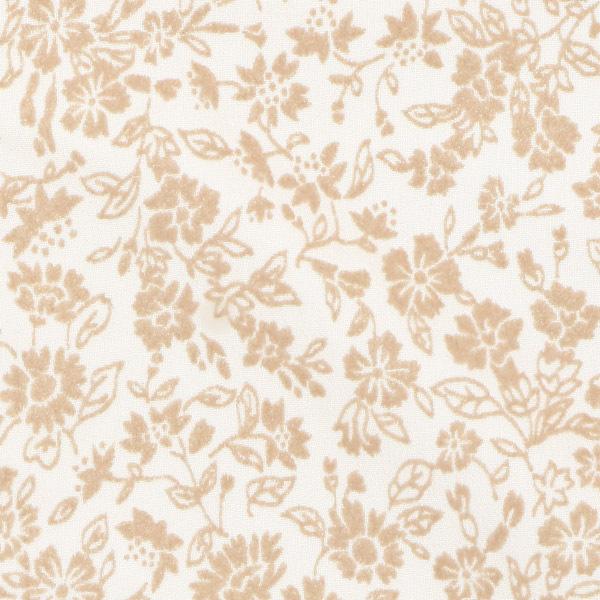 半衿 フロッキー 小花柄 「黒×黒・生成り×ベージュ・赤×ベージュ」 洒落半衿 半襟 洒落小物 成人式の振袖、卒業式の袴に 日本製 (メール便対応可) | ブランド登録なし | 08