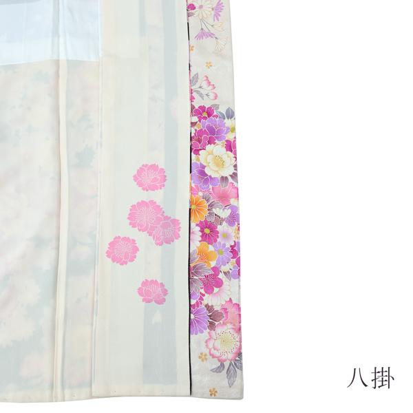 (新古品)お仕立て上がり 振袖単品 「アイボリー×マルーン　桜、牡丹の花束」 振り袖 着物 レディース 成人式 結婚式 結納 パーティー 晴れ着 (メール便不可)の画像