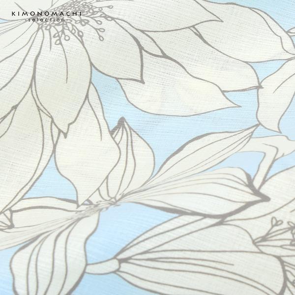 浴衣 レディース 単品 お仕立て上がり浴衣 プレタ「花子倶楽部：水色